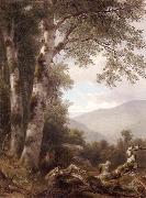 Asher Brown Durand Landscape with Birches France oil painting artist